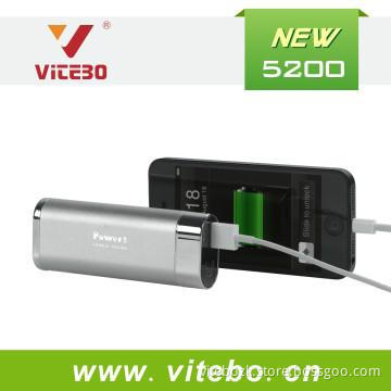 Flashligh Portable Power Pack 5200mAh For Mobile Phone